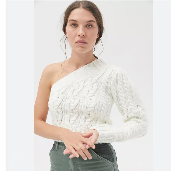 Lack Of Love One Shoulder Top Lemon
